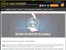 Tablet Screenshot of cargoshipinc.com